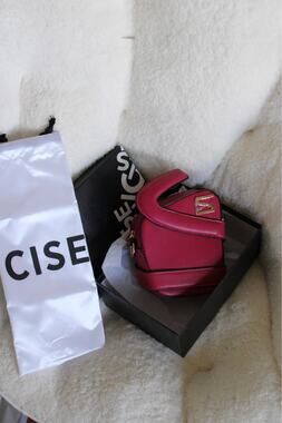 CISE Pink Mini Crossbody Bag | NWT | Statement Top Handle Purse | Fuchsia